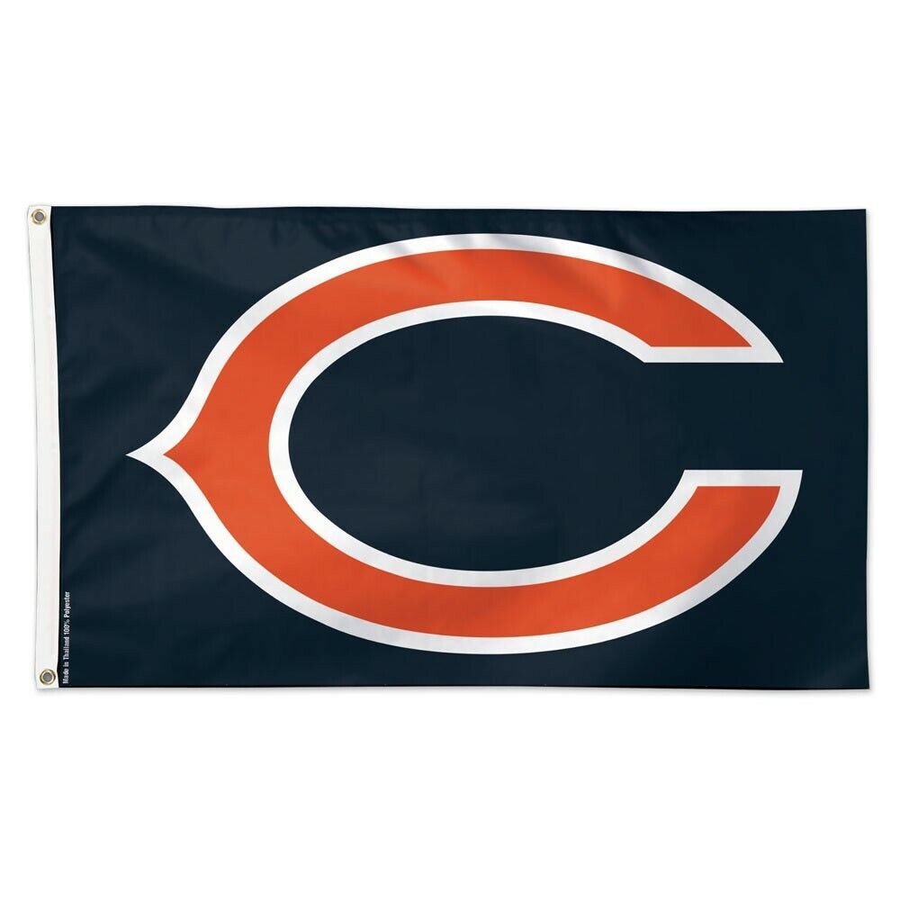 WinCraft Chicago Bears 3′ x 5′ Black Background Deluxe Single-Sided Flag 